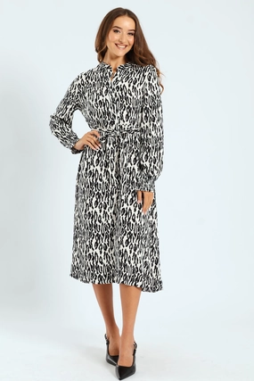 Stylish products Half Placket Shirred Cuff Tiered Maxi Shirt Dress Linen - crafted fashion