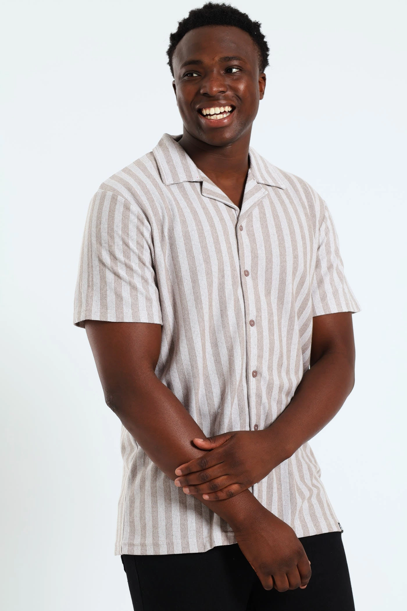 Stripe Knit Shirt Fashion trends by region High - end fashion