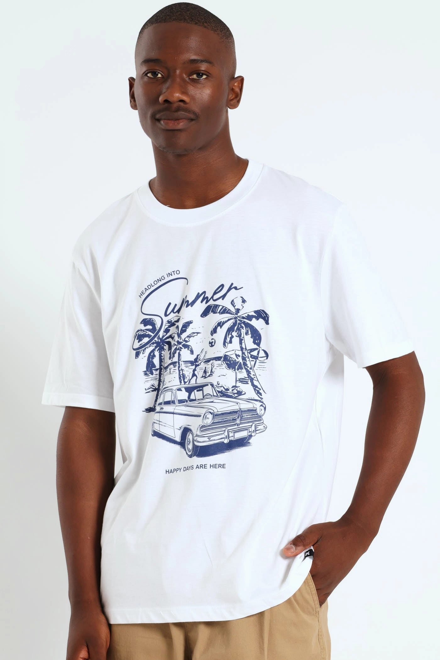 Summer Car Tee - White