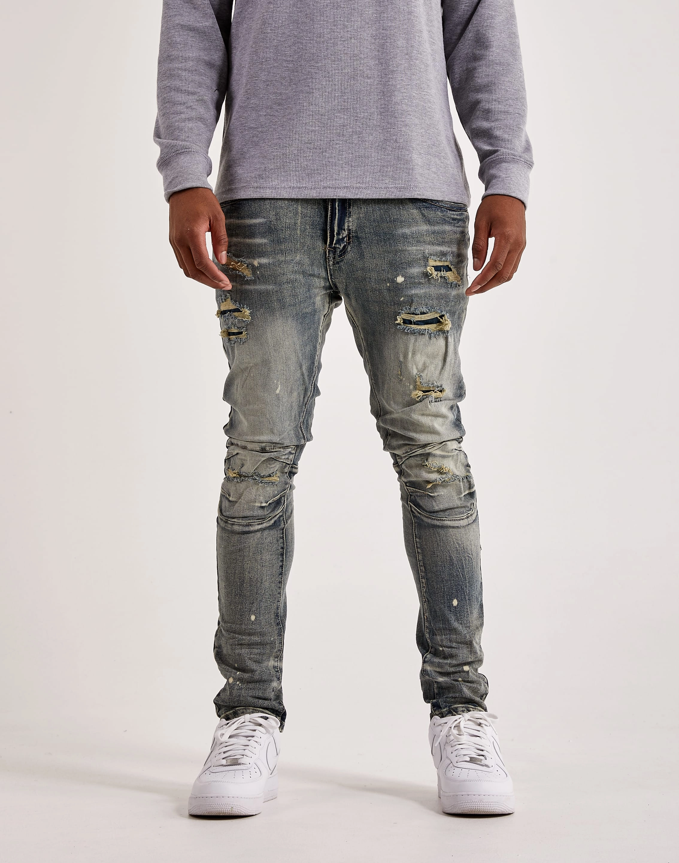 Smoke Rise Rip & Repair Jeans Budget - friendly fashion Fashion collections
