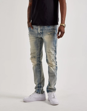 Sustainable fashion practices Smoke Rise Wave Effect Slim Jeans Fashion collections