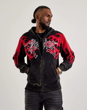 Sustainable fashion Smoke Rise Flame Full-Zip Fleece Hoodie Fashion inspiration