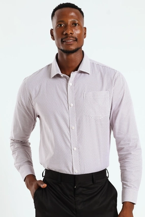 Textured Print Shirt - White/Red Popular fashion picks Activewear gear