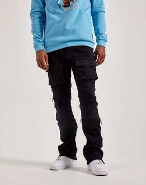 THRT Stacked Cargo Denim Jeans Lace - detailed fashion Fashion museums