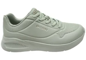 Toner Skechers Womens Uno Lite Lite Work Comfortable Slip On Shoes Sage Scarves