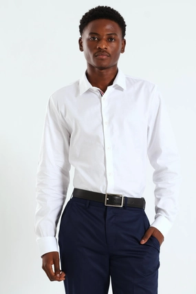 Trimmed Shirt - White Fashion history Minimalist fashion