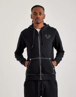 True Religion Big-T Full-Zip Hoodie Polyester - used fashion Clothing assortments