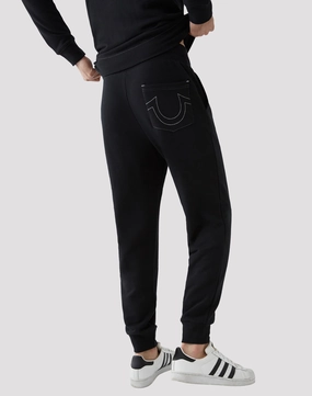 True Religion Classic Logo Joggers Spandex - incorporated fashion Linen - crafted fashion