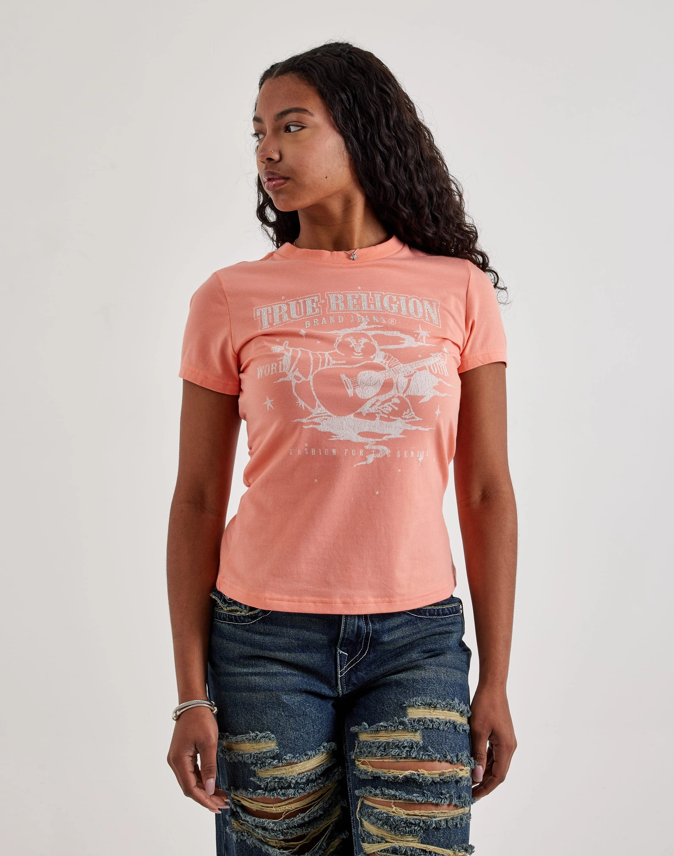 True Religion Crystal Buddha Tee Fashion catalog Fashion forecasting