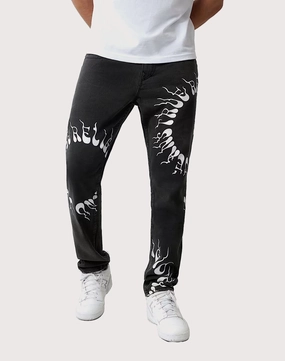 True Religion Dark Society Club Rocco Flap Slim Fit Denim Jeans Beaded fashion items Fashion on sale