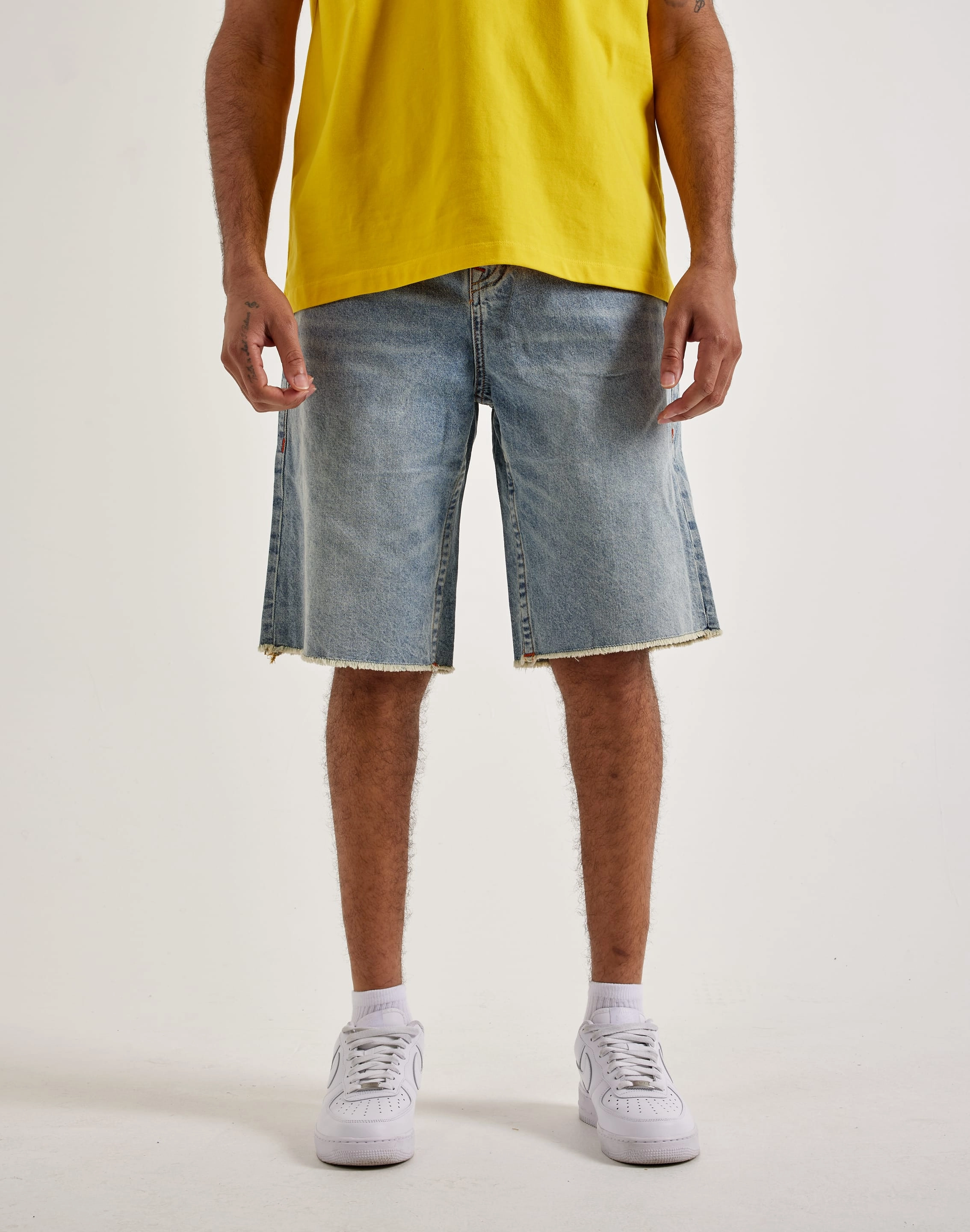 Apparel finds True Religion Vinny Denim Shorts Embroidered fashion