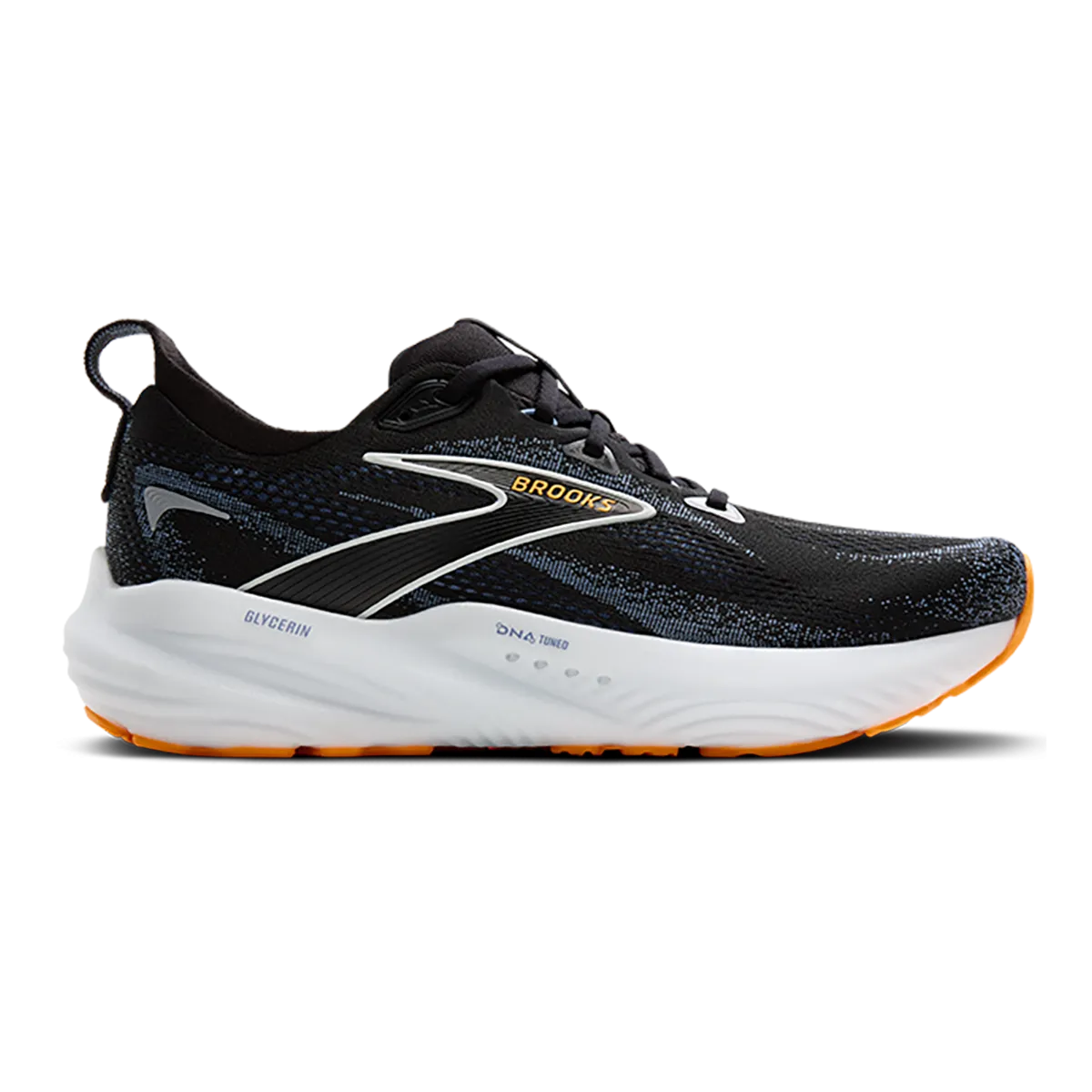 Brooks Glycerin 22 Black - Country Blue - Orange Pop Zealous Energetic