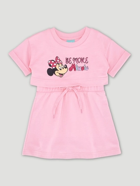 Upcycled fashion Baby Girls Minnie Unbrushed Fleece Dress Free shipping offers