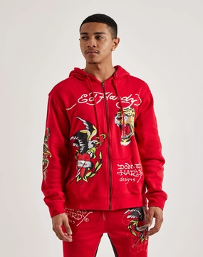 Upcycled fashion Ed Hardy Eagle Tiger Full-Zip Hoodie Fashion for all body types