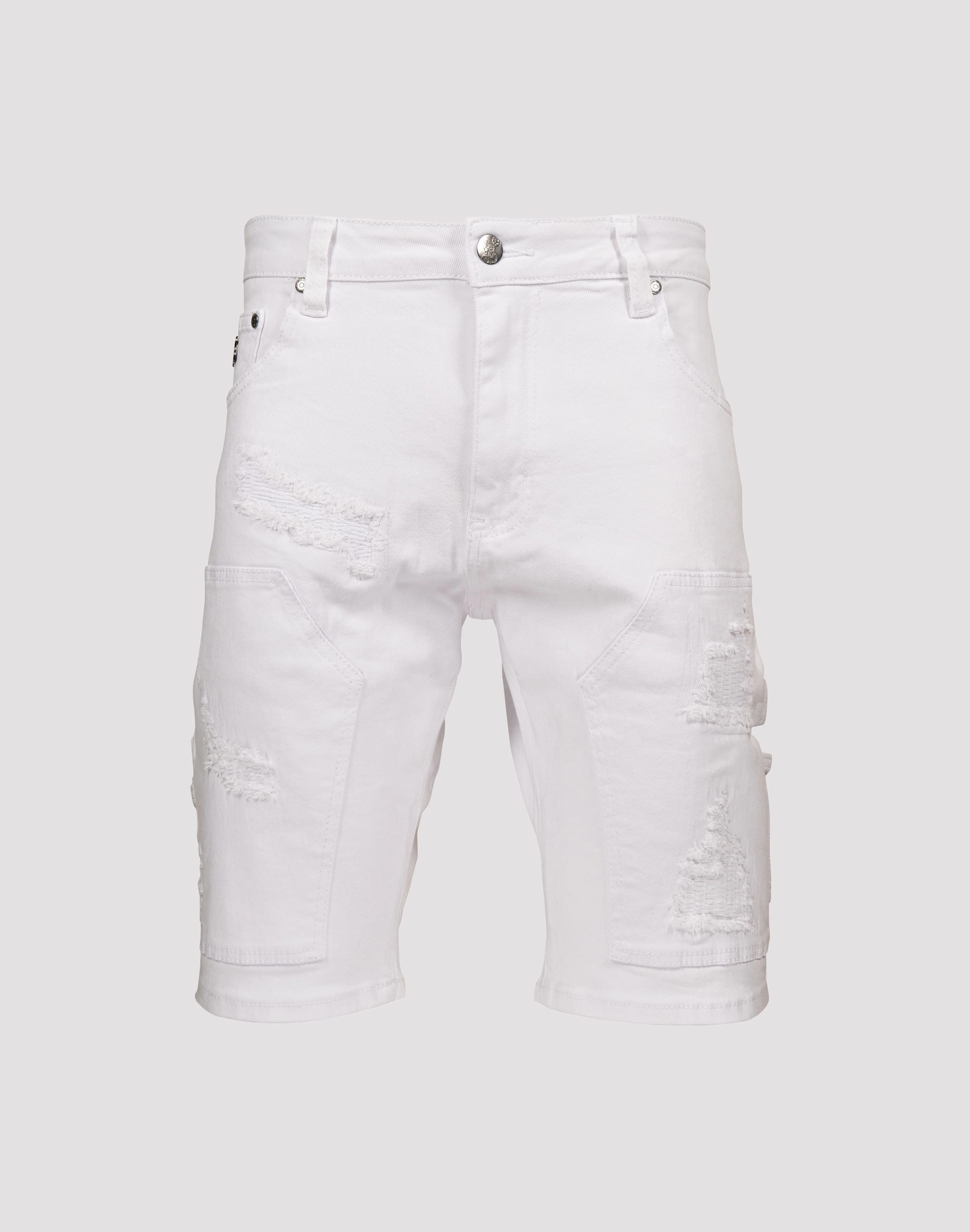 Upcycled fashion Grindhouse Rip N Repair White Shorts Fashion culture