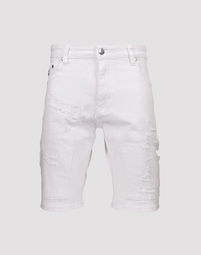 Upcycled fashion Grindhouse Rip N Repair White Shorts Fashion culture