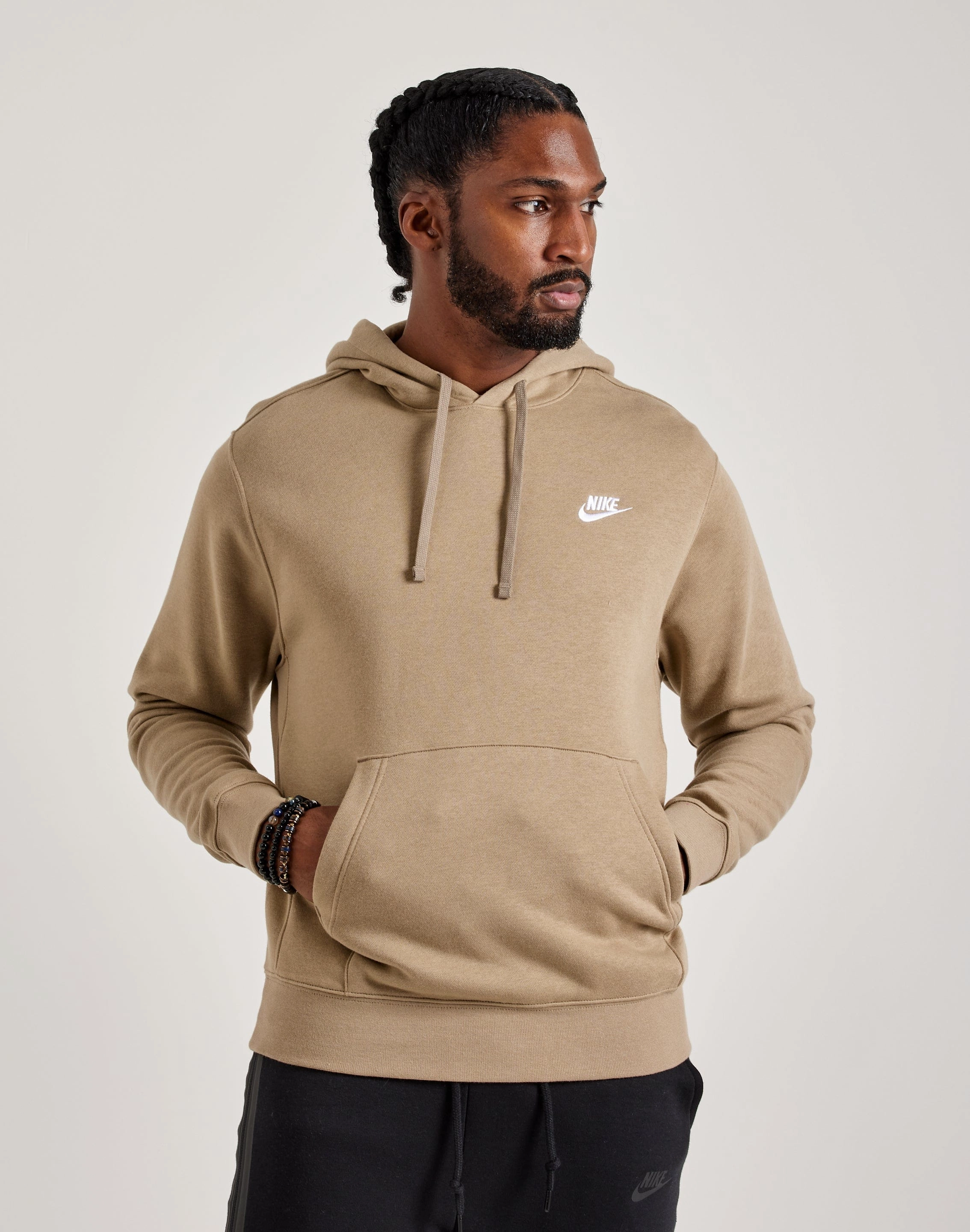 Fashion exhibitions Nike Club Fleece Pullover Hoodie Leather - material fashion