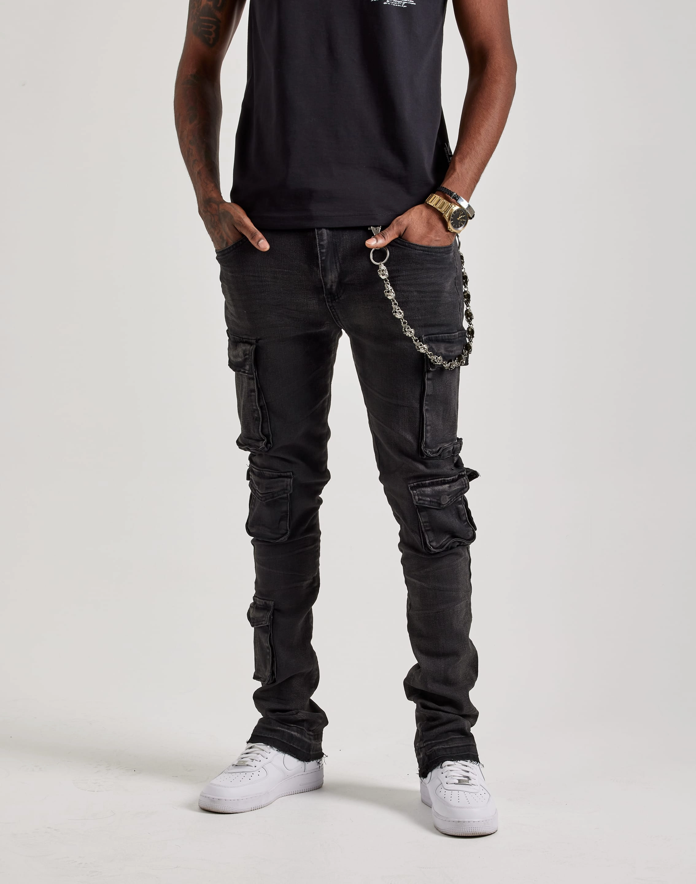 WAIMEA Stacked Cargo Jeans Seasonal wear Online fashion shopping