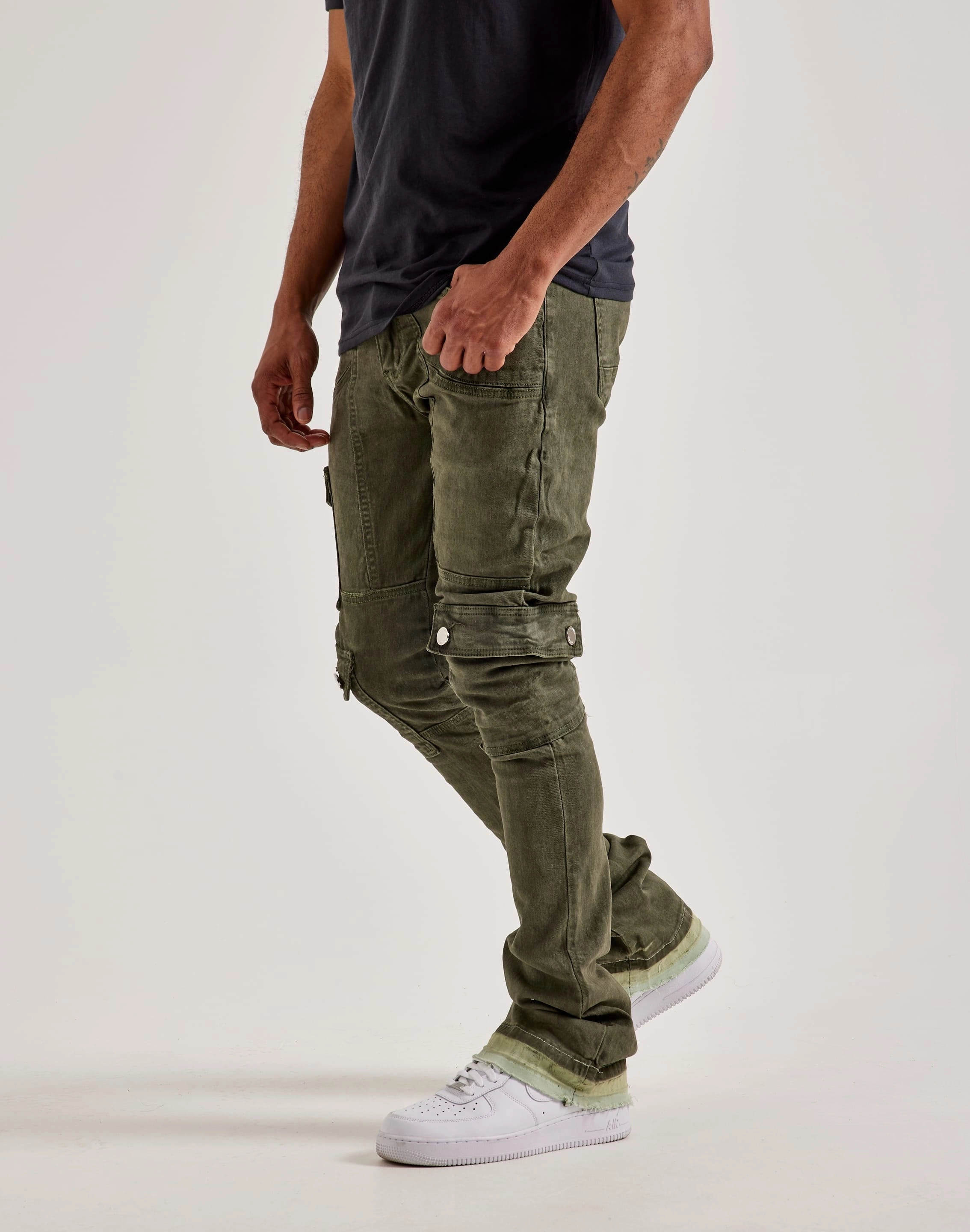 WAIMEA Stacked Cargo Pants Retro fashion finds Hip - hop fashion