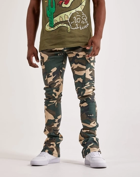WAIMEA Stacked Coated Cargo Pants Silk - fabric fashion Fashion care (washing, ironing, etc.)