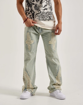 WAIMEA Super Flared Denim Jeans Fashion bloggers' picks Printed fashion