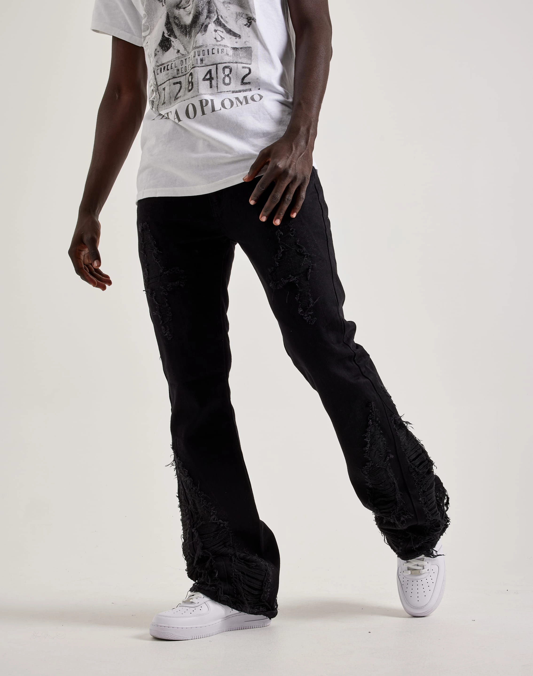 WAIMEA Super Flared Denim Jeans Quality apparel Clothing and accessories