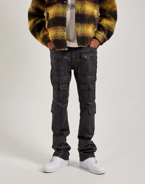 WAIMEA Waxed Cargo Pants New fashion arrivals Suede - finished fashion