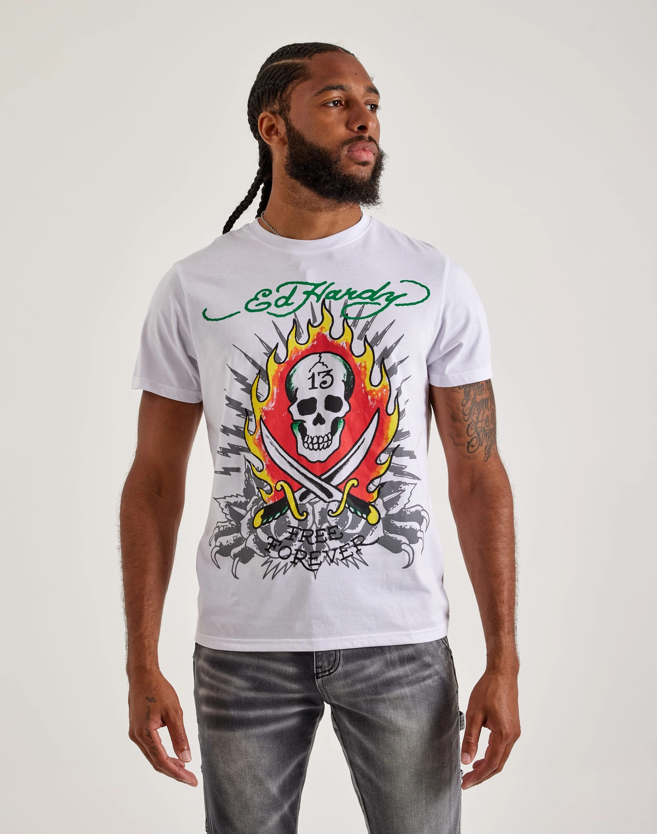 Wardrobe staples Ed Hardy 13 Skull Tee Minimalist fashion