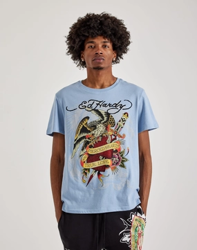 Wardrobe staples Ed Hardy Pierced Eagle Rhinestone Tee Fashion care (washing, ironing, etc.)