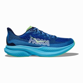 Wide-ranging Hoka Mach 6 - Virtual Blue - Bellwether Blue Rare