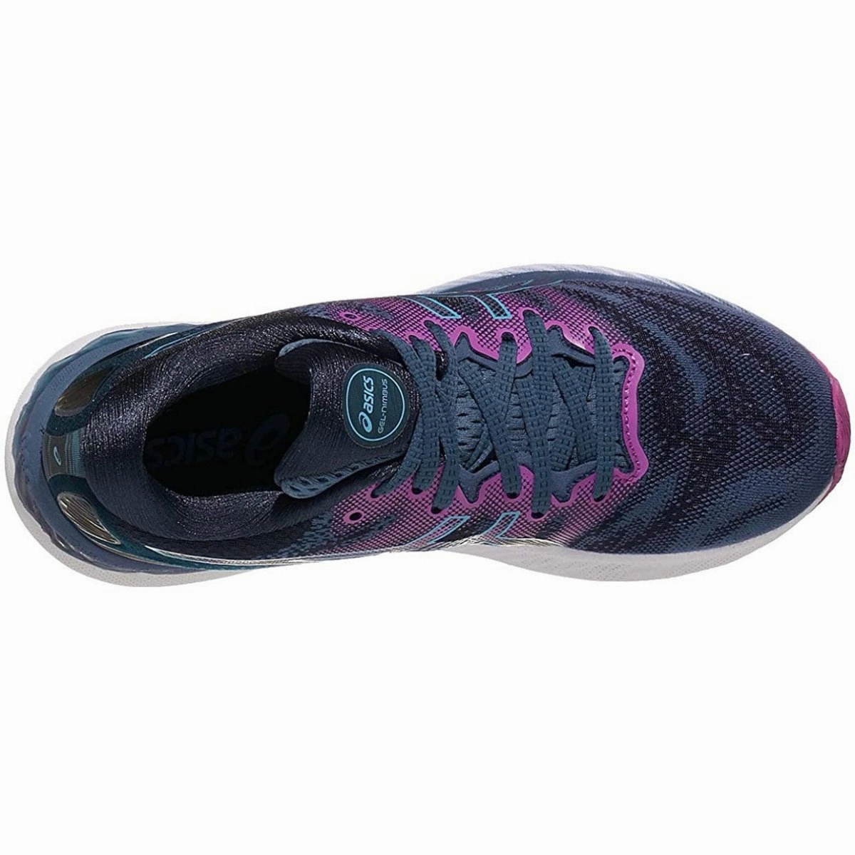 Women's ASICS GEL-NIMBUS 23 (Grand Shark/Digital Aqua)
