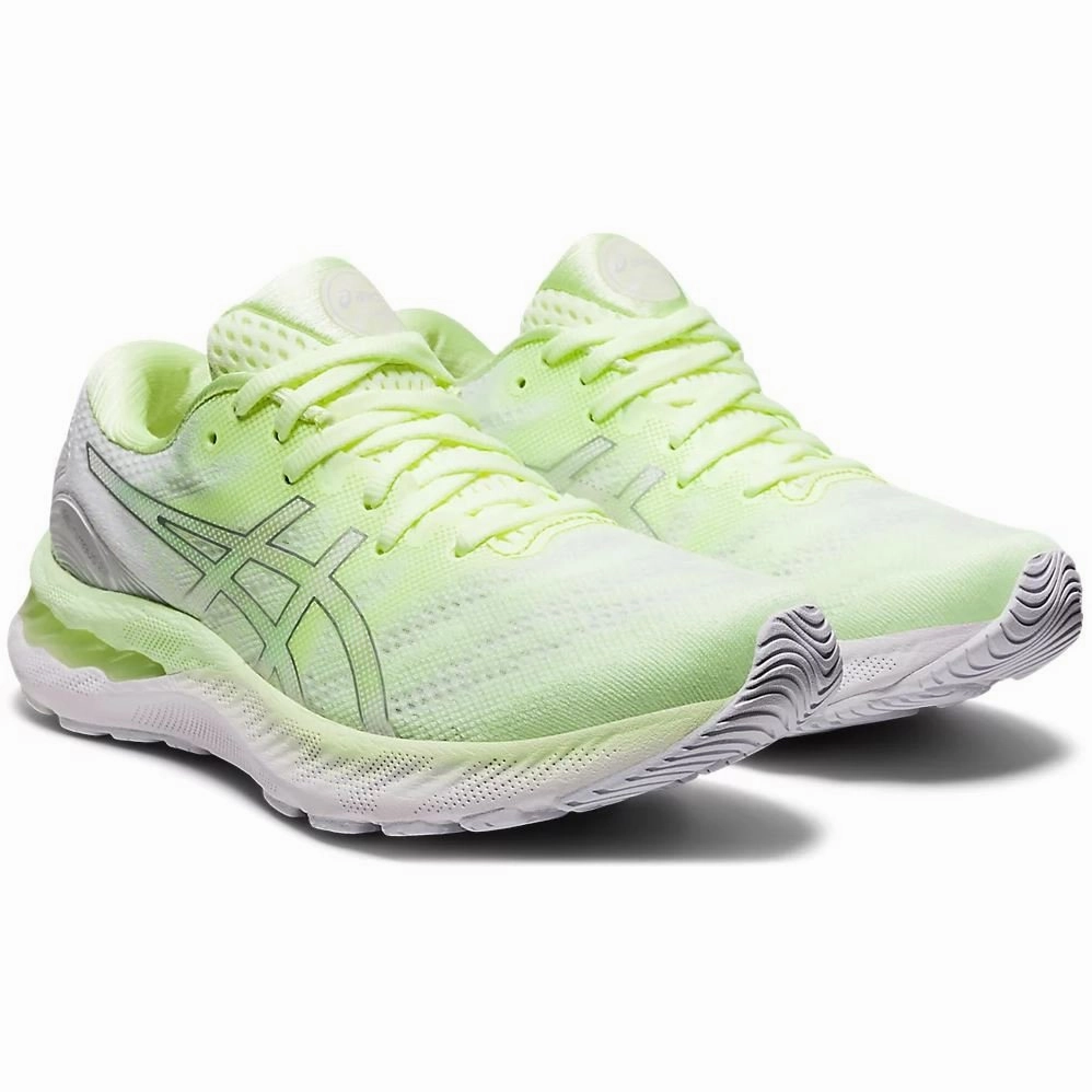 Women's ASICS GEL-NIMBUS 23 (Illuminate Yellow/Pure Silver)