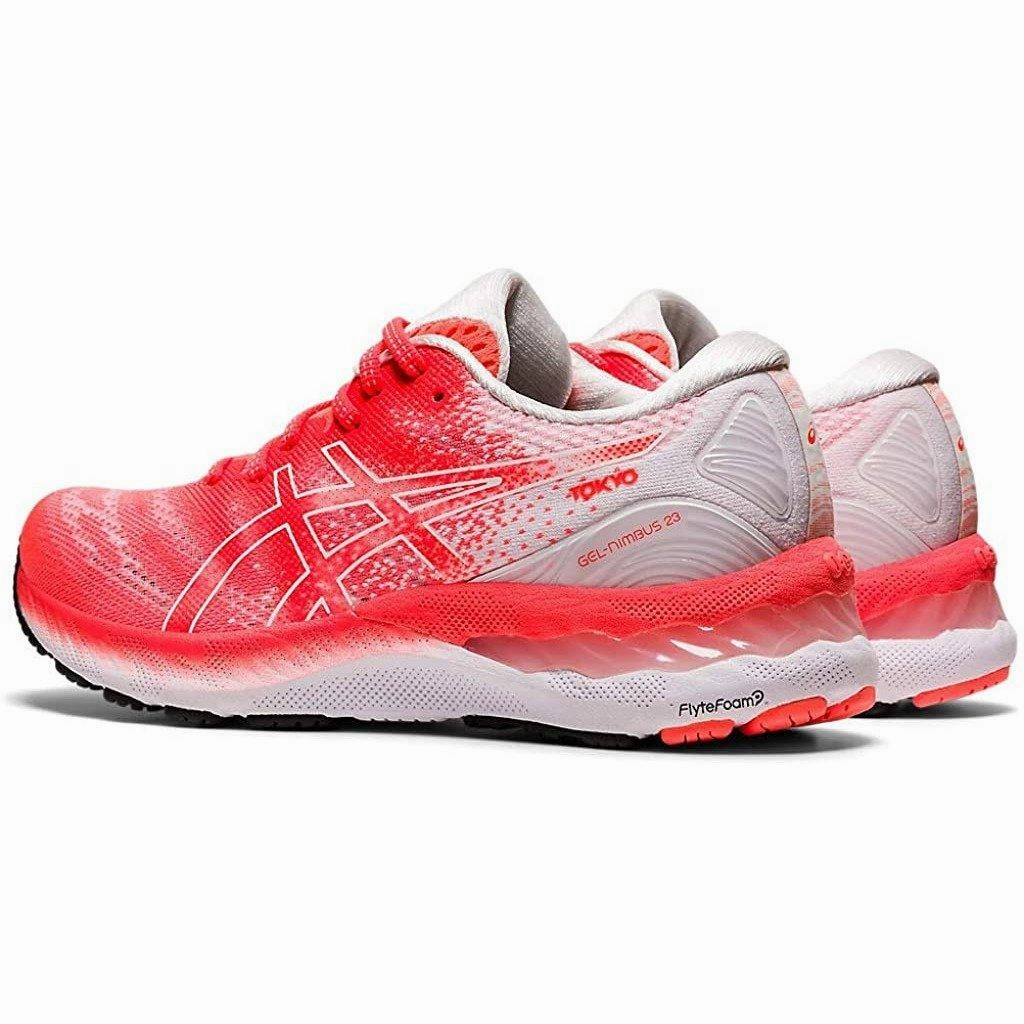 Women's ASICS Gel-Nimbus 23 Tokyo (Sunrise Red/White)
