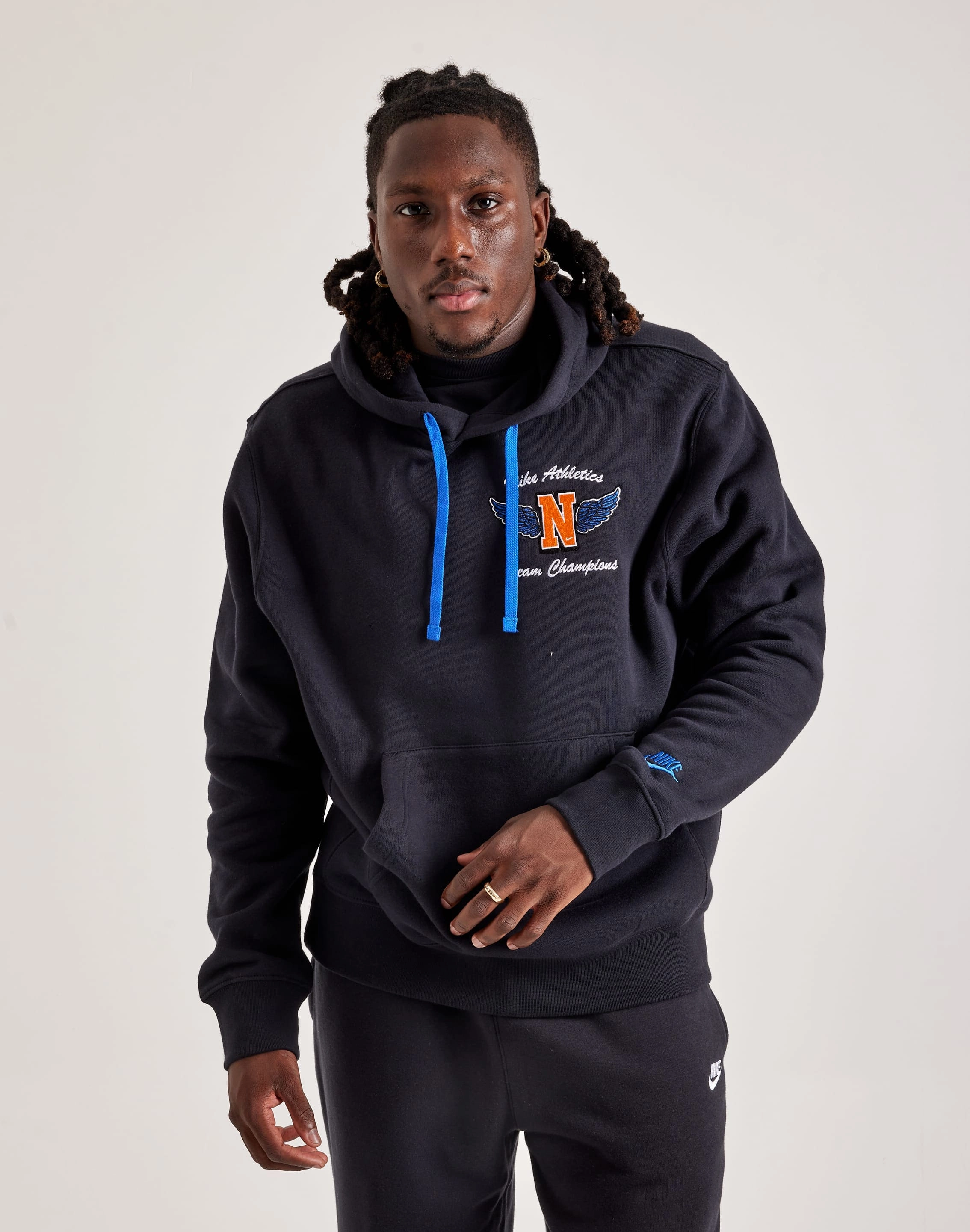 Wool - sourced fashion Nike Swoosh High Club Fleece Pullover Hoodie
