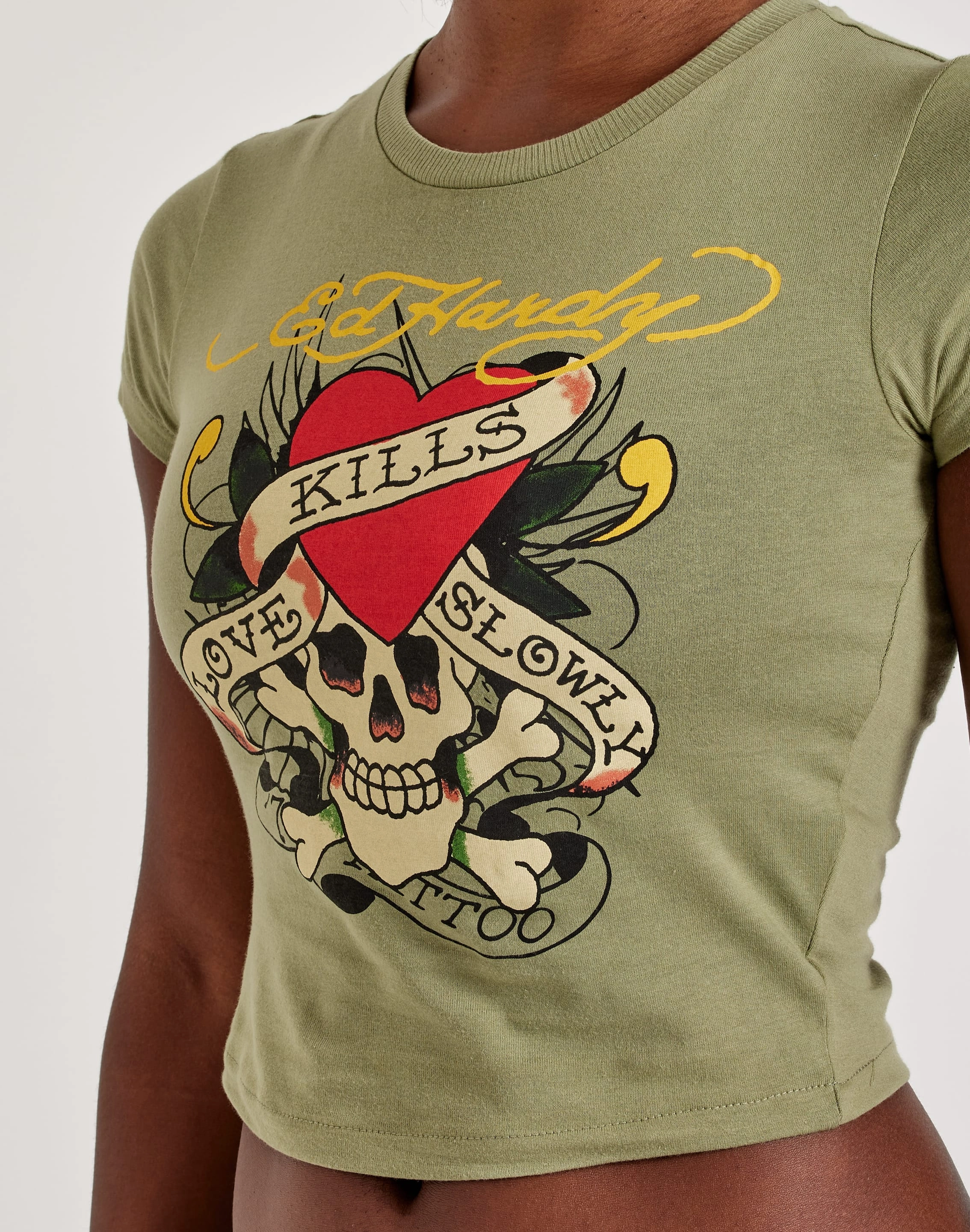 Workwear options Ed Hardy Love Kills Slowly Skull Baby Tee