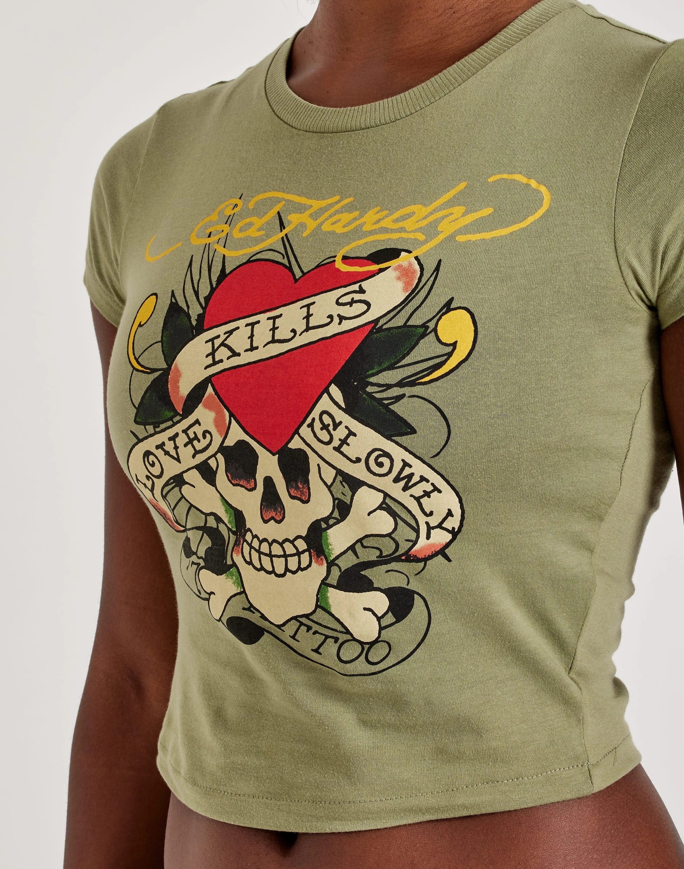 Workwear options Ed Hardy Love Kills Slowly Skull Baby Tee
