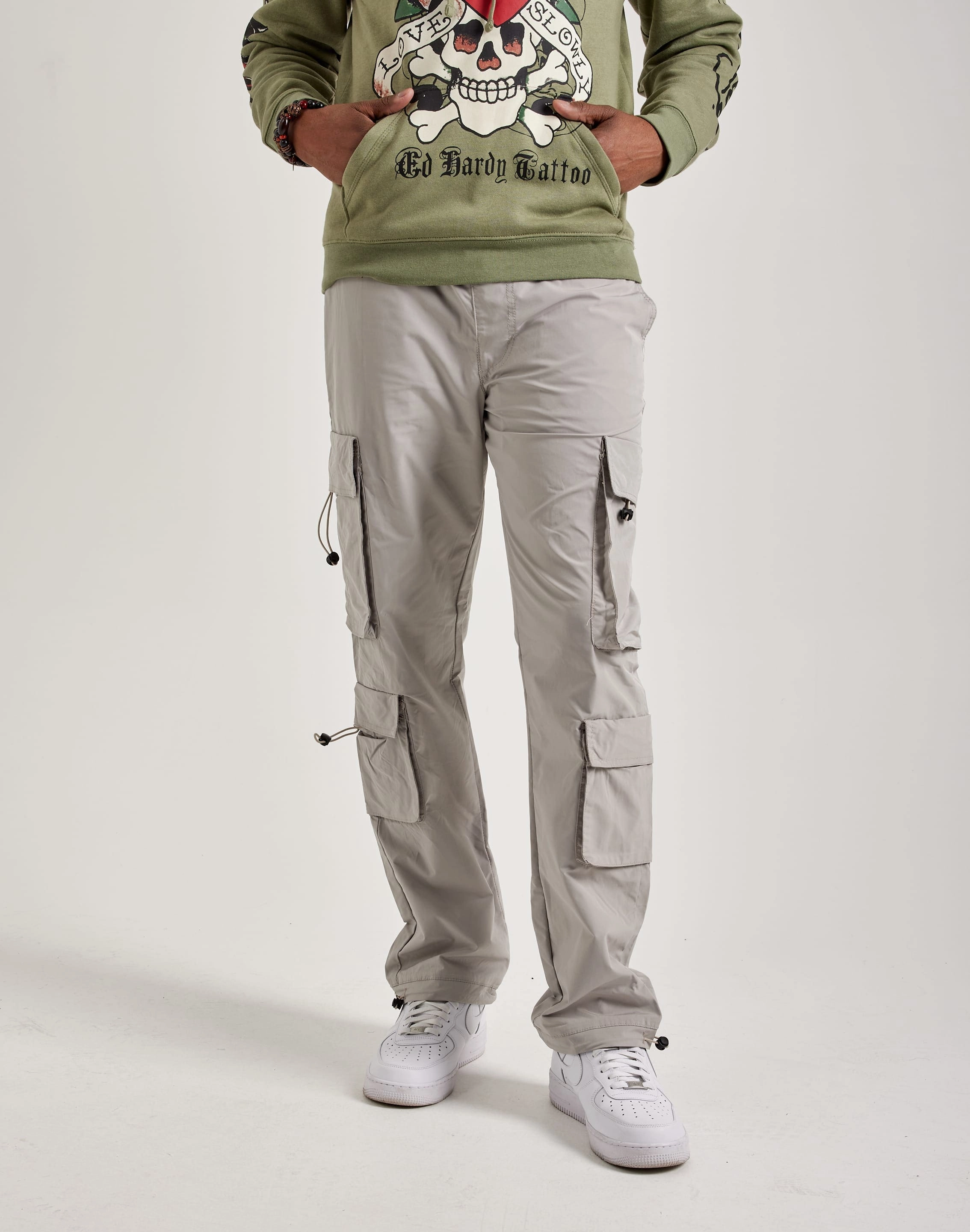 Zodiak Caliber Nylon Cargo Pants Embroidered fashion Fashion storage (wardrobes, hangers, etc.)